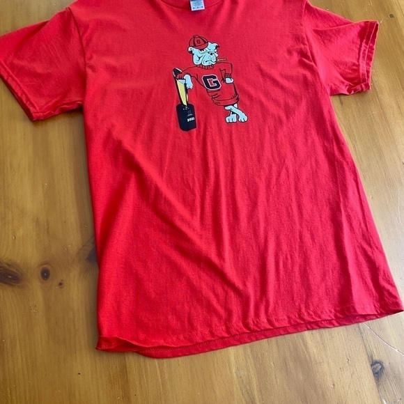 University of Georgia Football Champion Red Shirt Retro T Shirt Glory Glory - Picture 3 of 7